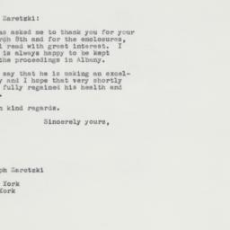 Letter: 1963 March 11