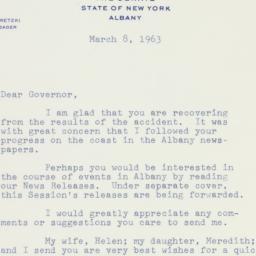 Letter: 1963 March 8