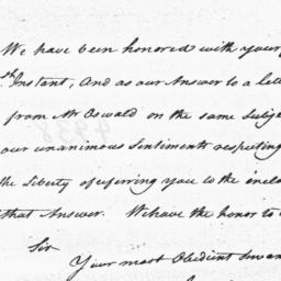 [Document, 1782 November 6]
