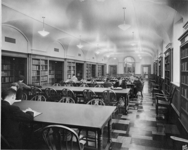 Reading Room of the School of Library Service