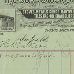 John Stock Sons. Bill