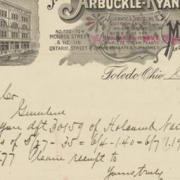 Arbuckle-Ryan Co.. Letter