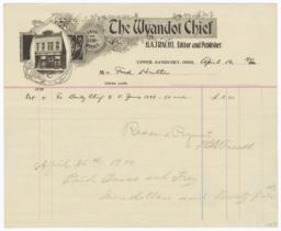 Wyandot Chief. Bill - Recto