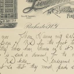 Livingston. Letter