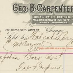 Geo. B. Carpenter & Co....