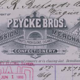 Peycke Bros. Co.. Bill