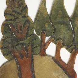 Turkish Shadow Puppet Of Trees