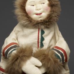 Eskimo Hand Puppet With Fur...