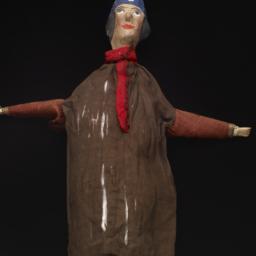 Male Hand Puppet With Red A...