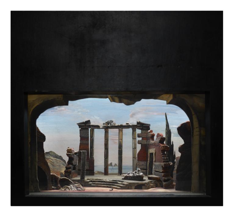 Set Model For "the Island God" (menotti), Metropolitan Opera, New York, 1942