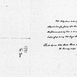 [Document, 1795 January 20]