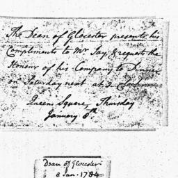 [Document, 1784 January 08]