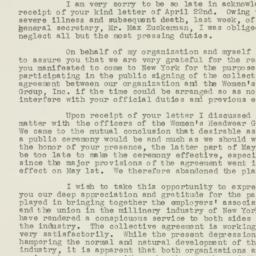 Letter: 1932 May 13
