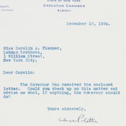 Letter: 1934 December 18