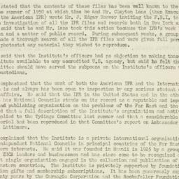 Press Release: 1951 February 9