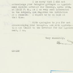 Letter: 1940 April 12