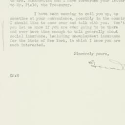 Letter: 1934 June 1