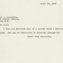 Letter: 1947 April 10