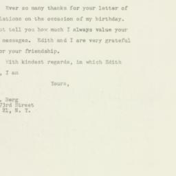 Letter: 1949 March 31