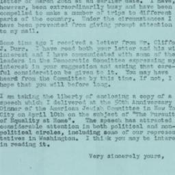 Letter: 1957 April 15