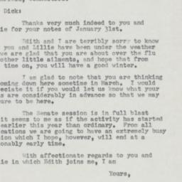 Letter: 1954 February 2