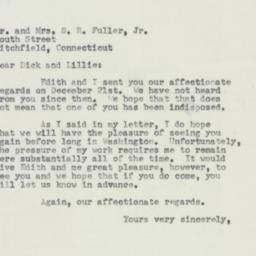 Letter: 1954 January 27