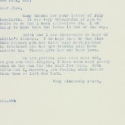 Letter: 1937 July 23