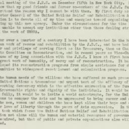 Letter: 1943 November 20