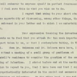 Letter: 1923 November 13