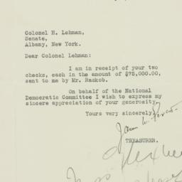 Letter: 1929 May 7