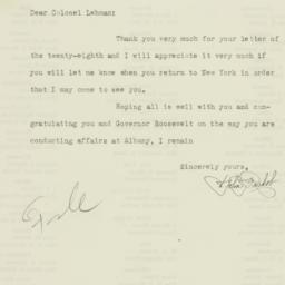 Letter: 1931 August 31