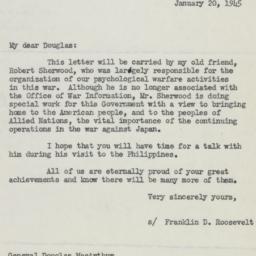 Letter: 1945 January 20