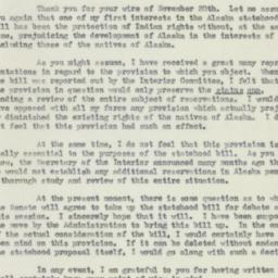 Letter: 1950 December 8