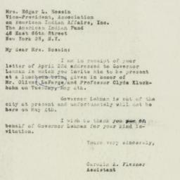 Letter: 1948 April 30