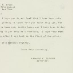 Letter: 1950 July 26