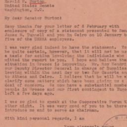 Letter: 1945 February 13