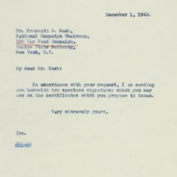 Letter: 1942 December 1