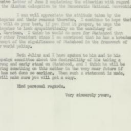 Letter: 1952 June 17