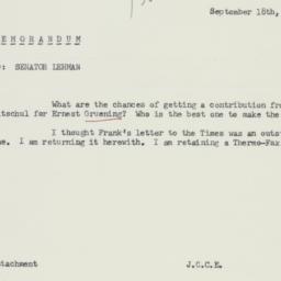 Letter: 1958 September 18