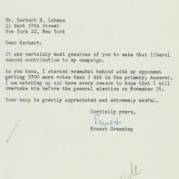 Letter: 1958 October 25