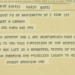 Letter: 1963 December 5