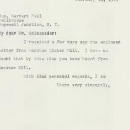 Letter: 1953 February 10