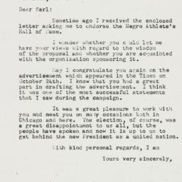 Letter: 1952 November 6
