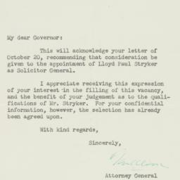 Letter: 1946 November 5