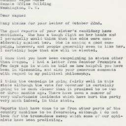Letter: 1958 October 24