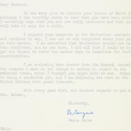 Letter: 1961 March 17