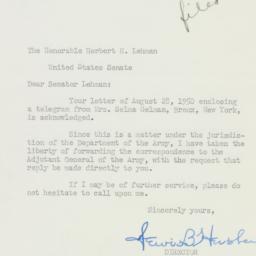 Letter: 1950 August 30