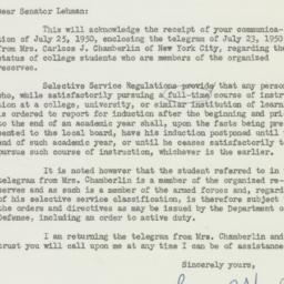 Memorandum: 1950 August 4