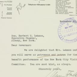 Letter: 1937 November 10