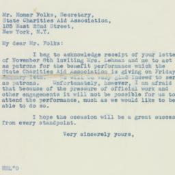 Letter: 1937 November 9